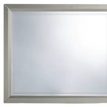 36" Silver Framed Dresser Mount Mirror