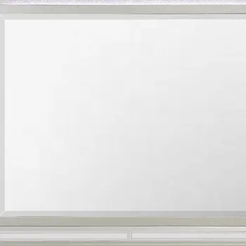 38" Champagne Wood Lighted Mounted Accent Mirror