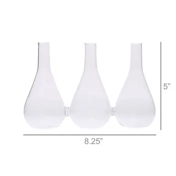 5" Clear Bud Crystal Glass Table Vase
