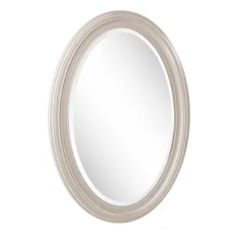 33" Silver Oval Framed Accent Mirror