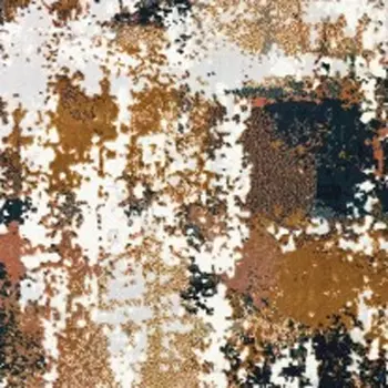 8' X 11' Ivory And Gray Abstract Area Rug