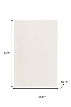 5" X 8" Beige Non Slip Rug Pad