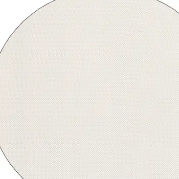 8" Round Beige Non Slip Rug Pad