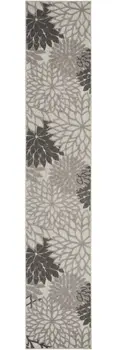 10' Gray Indoor Outdoor Area Rug