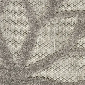 12' Gray Indoor Outdoor Runner Rug
