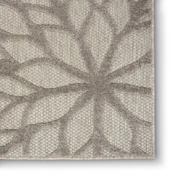 4' X 6' Gray Indoor Outdoor Area Rug