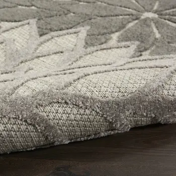 4' X 6' Gray Indoor Outdoor Area Rug