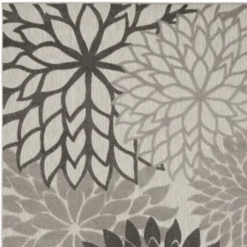 7' X 10' Gray Indoor Outdoor Area Rug