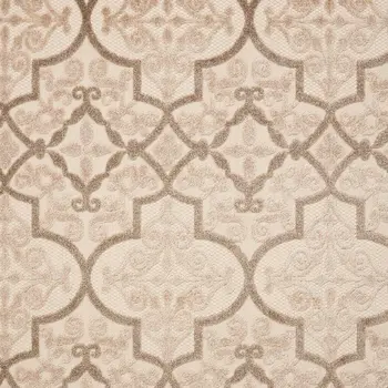 4' X 6' Cream Moroccan Indoor Outdoor Area Rug