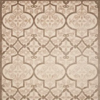 4' X 6' Cream Moroccan Indoor Outdoor Area Rug