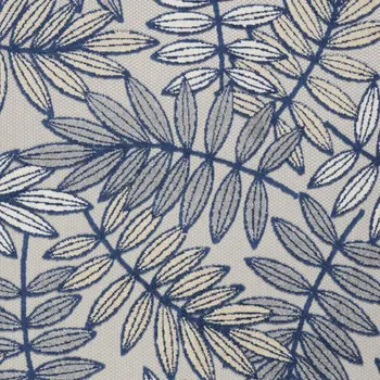5' X 8' Ivory And Blue Floral Indoor Outdoor Area Rug