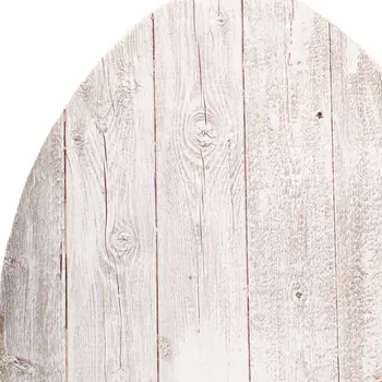 18" Rustic Farmhouse White Wash Wood Large Egg