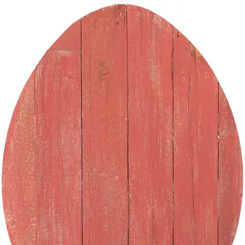 24" Rustic Farmhouse Red Wood Large Egg
