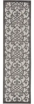6' Gray Indoor Outdoor Area Rug