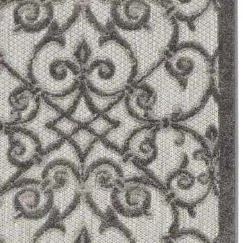 6' Gray Indoor Outdoor Area Rug