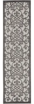 8' Gray Indoor Outdoor Area Rug