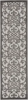8' Gray Indoor Outdoor Area Rug