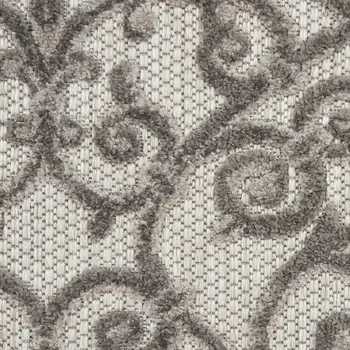 10' Gray Indoor Outdoor Area Rug