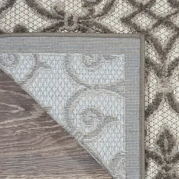 3' X 4' Gray Indoor Outdoor Area Rug