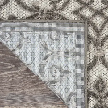 4' X 6' Gray Indoor Outdoor Area Rug