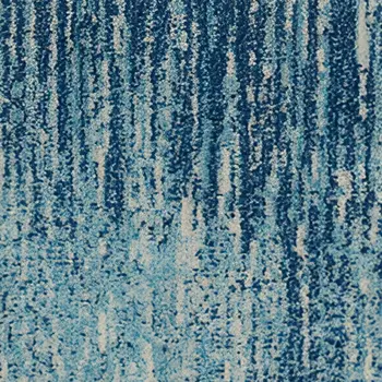 2' X 3' Blue And Ivory Abstract Area Rug