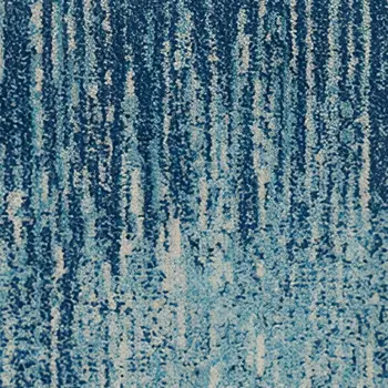 2' X 3' Blue And Ivory Abstract Area Rug