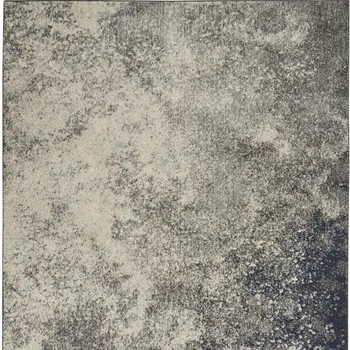 4' X 6' Gray And Ivory Abstract Area Rug