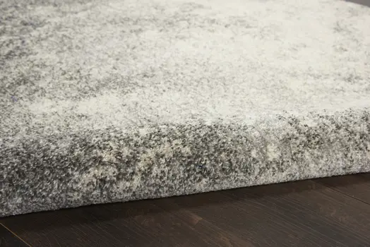 8' X 10' Gray And Ivory Abstract Area Rug