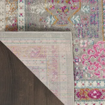 8' X 10' Gray And Ivory Abstract Distressed Area Rug