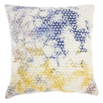 Multi Color Cotton Acryllic Accent Throw Pillow