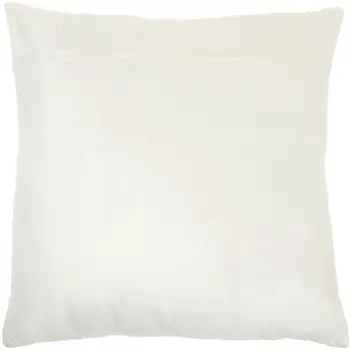 Glam Ivory And Gold Accent Throw Pillow With Beaded Details