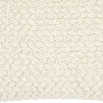 Off White Knotted Detail Lumbar Pillow