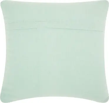 Boho Seafoam Green Textural Chevron Throw Pillow