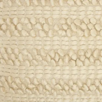 Cream Pom-Pom Detailed Lumbar Pillow