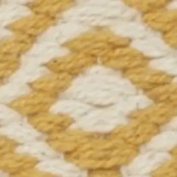 Mustard Diamond Patterned Throw Pillow