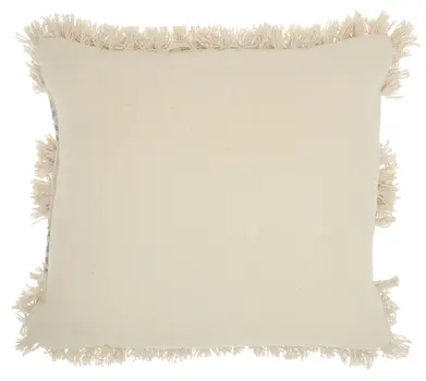 Blue Diamond Patterned Throw Pillow