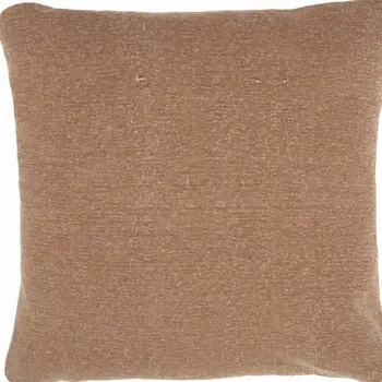 20" Clay Solid Color Distressed Throw Pillow