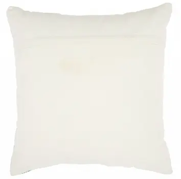 20" Ivory And Navy Blue Stars Cotton Throw Pillow