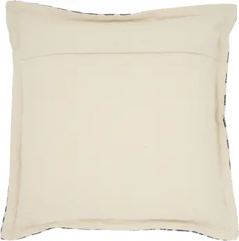 Indigo And Ivory Triangle Design Throw Pillow