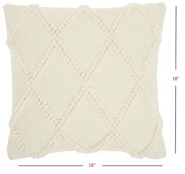18" Ivory Cotton Blend