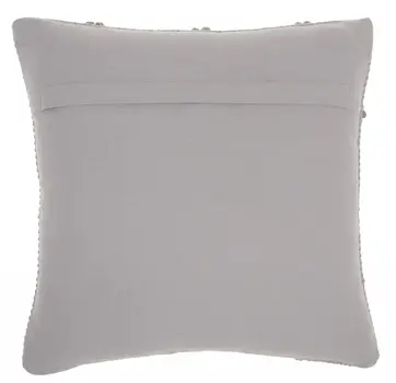 Light Gray Textured Lattice Throw Pillow