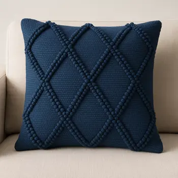 18" Navy Cotton Blend
