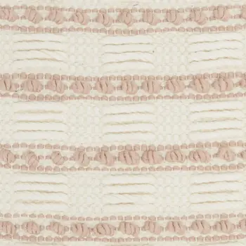 18" Blush Cotton Blend Throw Pillow