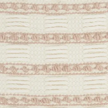 18" Blush Cotton Blend Throw Pillow