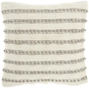 18" Light Gray Cotton Blend