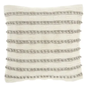 18" Light Gray Cotton Blend