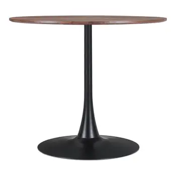 35" Steel Pedestal Base Dining Table
