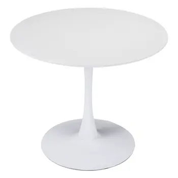 35" Steel Pedestal Base Dining Table