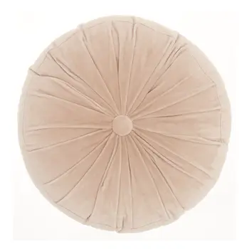 16" X 16" Light Pink Round Velvet