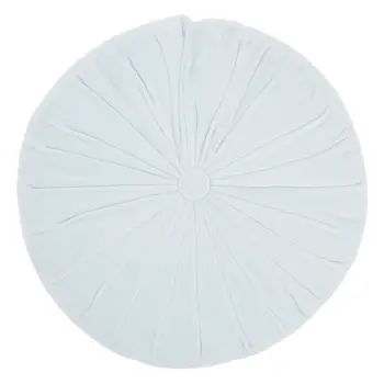 16" Periwinkle Tufted Round Throw Pillow